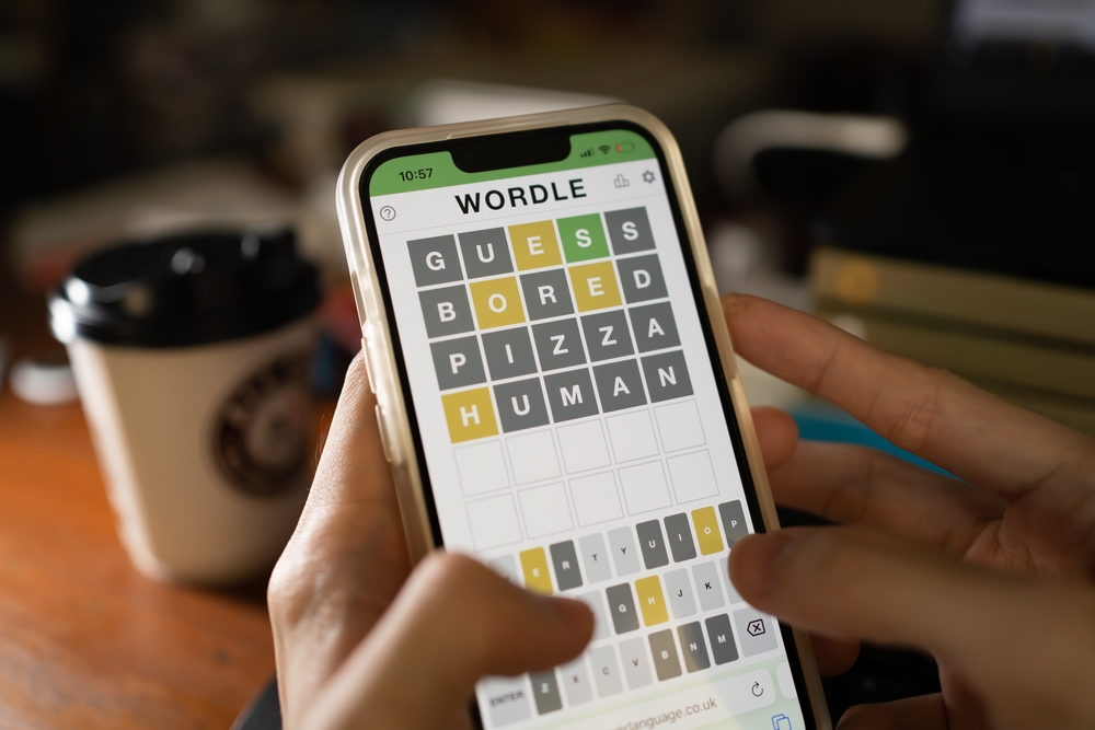 Crossword puzzle game in mobile